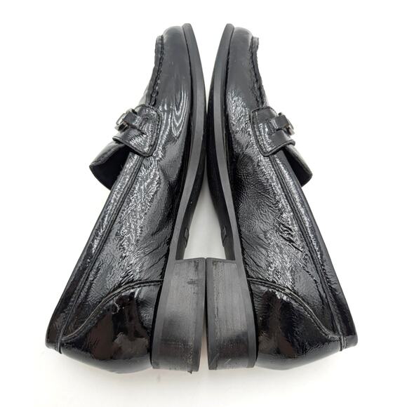 Munro Gryffin Bit Loafer Shoes Moc Toe Women's Leather Black Size US11M EU41.5 - Picture 5 of 15